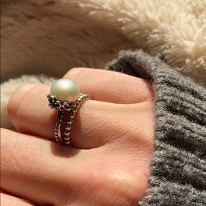 Pandora pearl ring